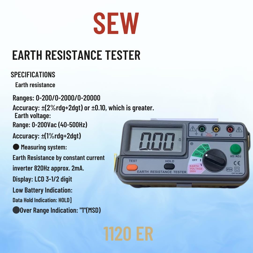 SEW 1120 ER Earth Resistance Testers