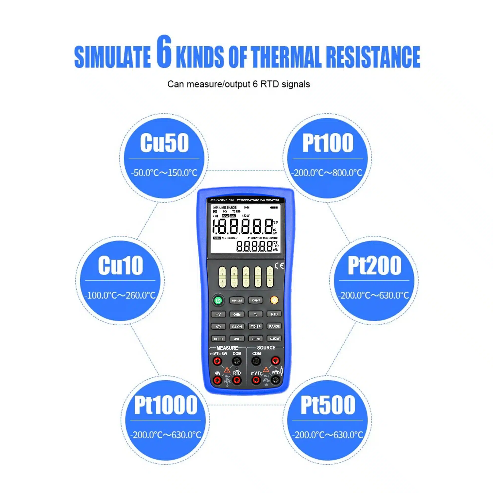 Metravi 14+ Universal Source Thermocouple Calibrator