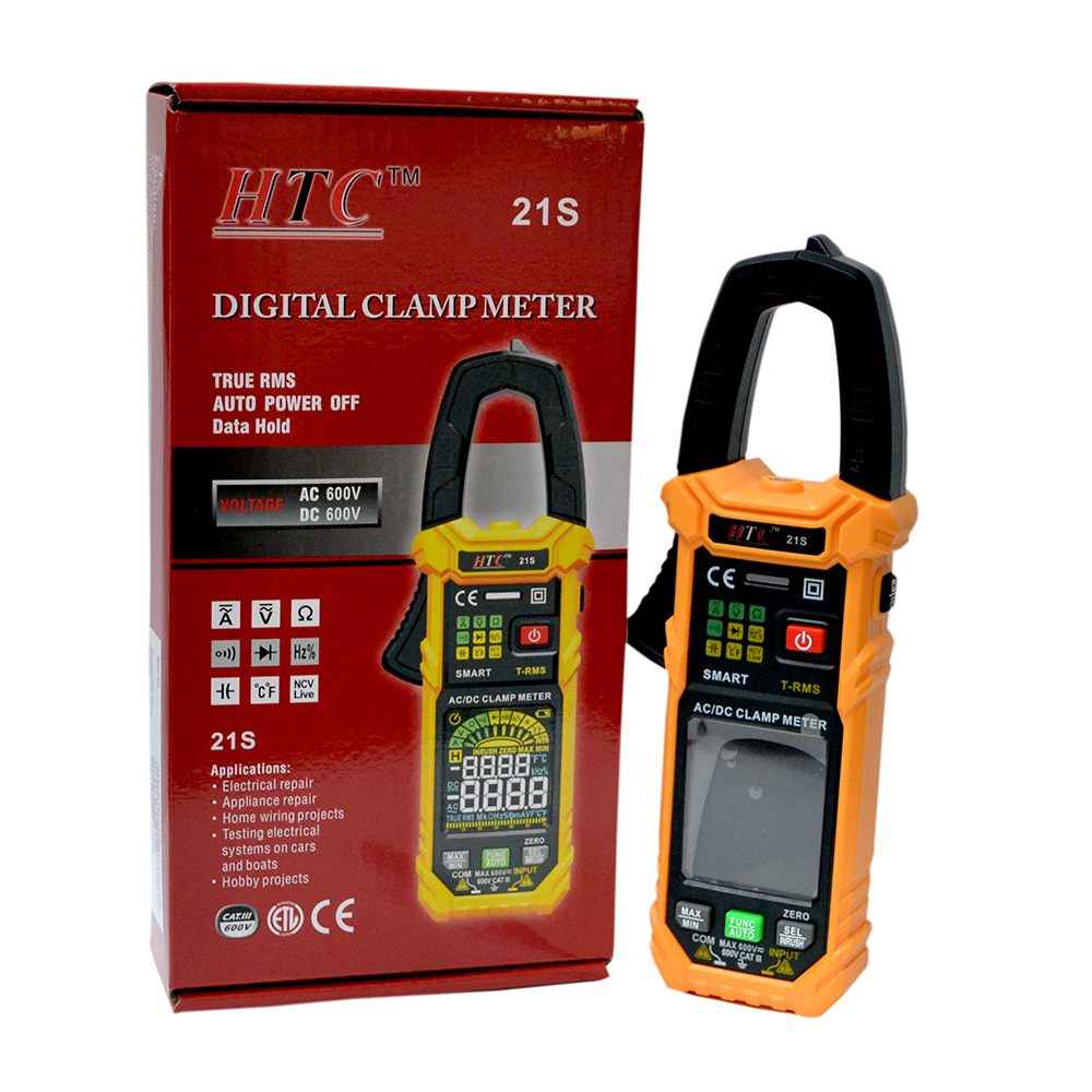 HTC-21S- Smart Clamp Meter 600A AC|DC