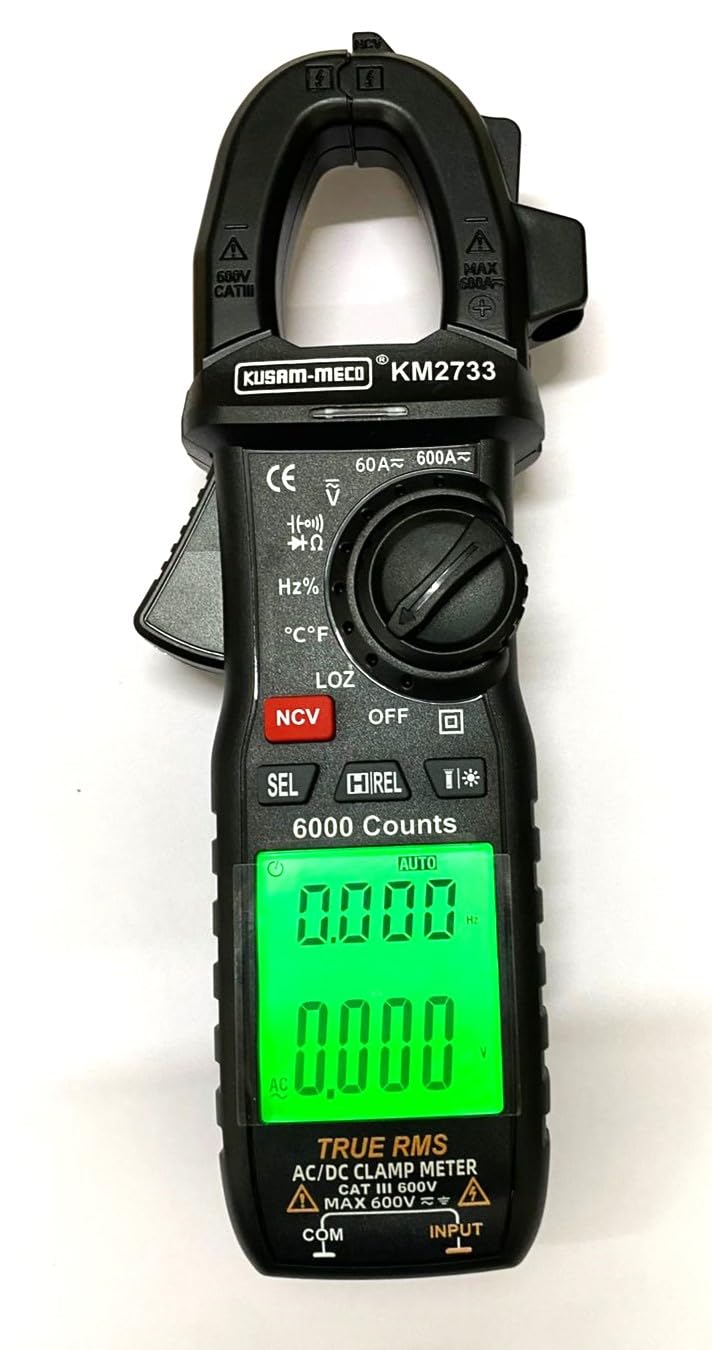 Kusam Meco KM-2733 600A AC/DC TRMS DIGITAL CLAMPMETER