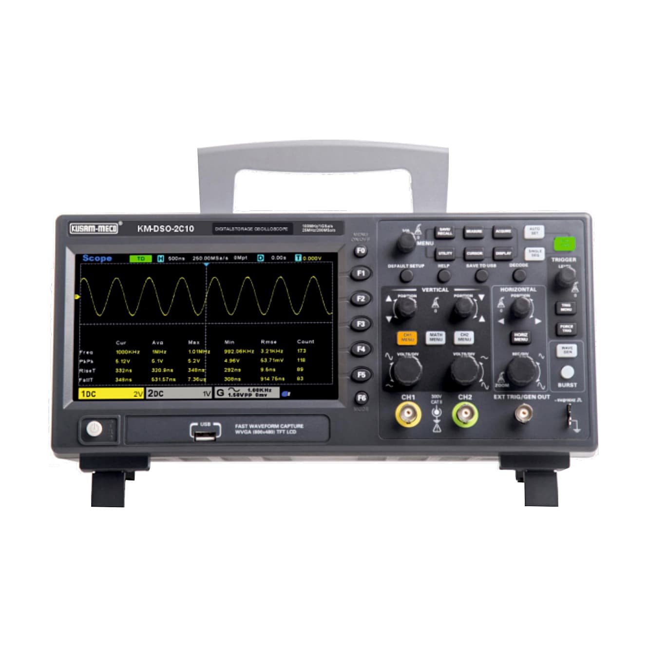 Kusam Meco -KM-DSO-2C10-100MHz DIGITAL STORAGE OSCILLOSCOPE