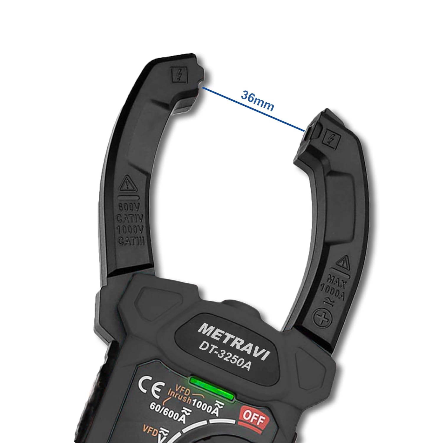 Metravi DT-3250A Digital TRMS AC/DC Clamp Meter