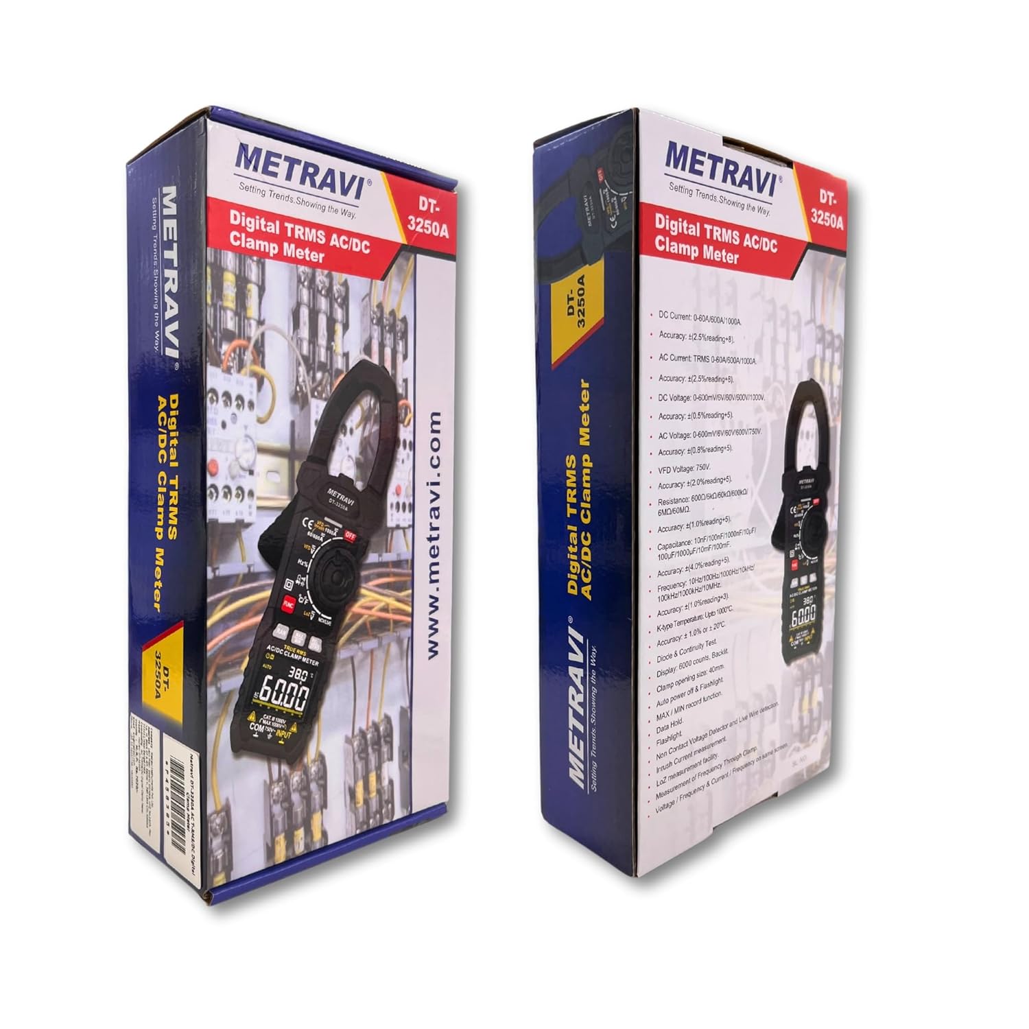 Metravi DT-3250A Digital TRMS AC/DC Clamp Meter
