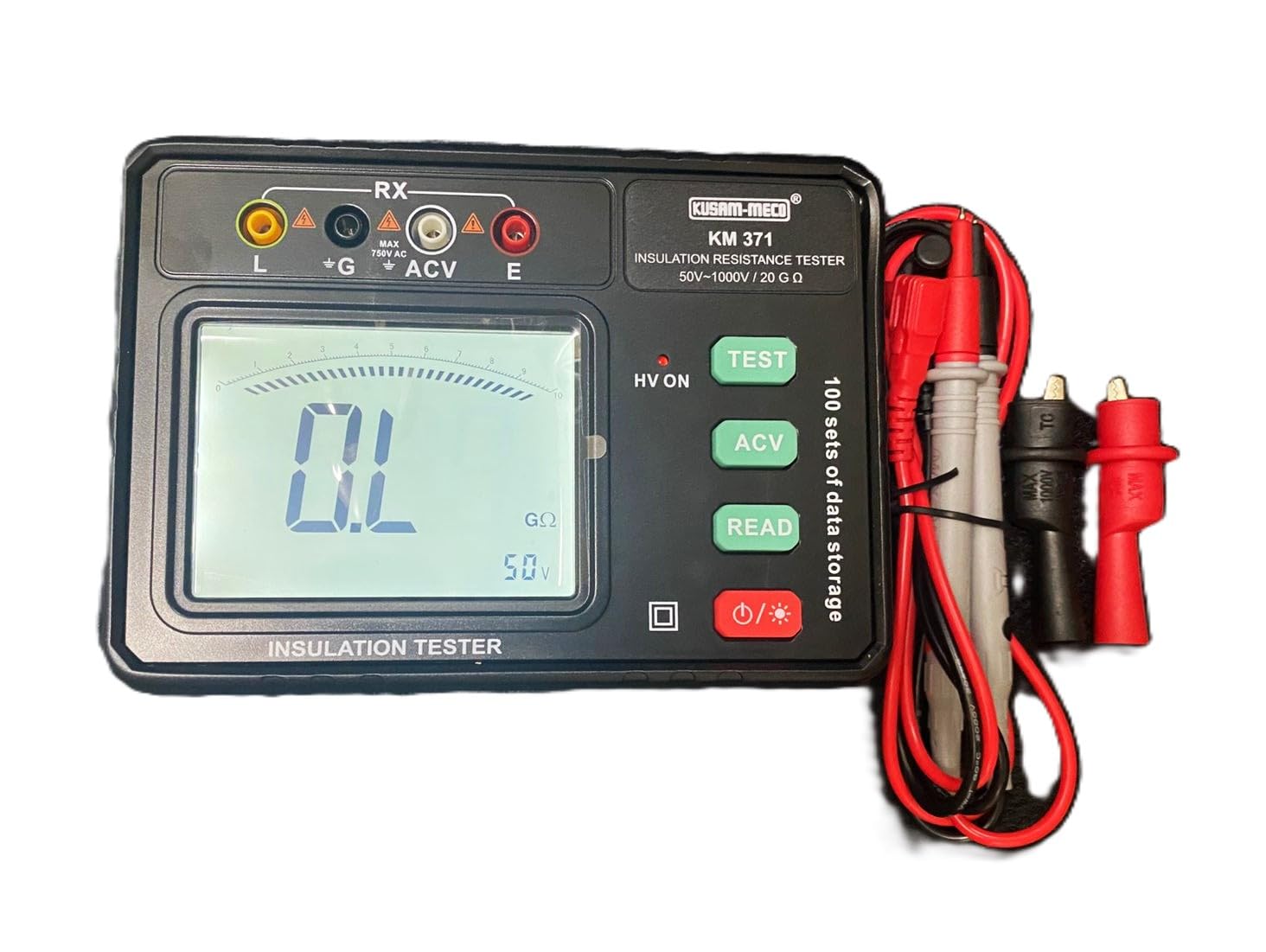 KUSAM-MECO KM-371 DIGITAL INSULATION RESISTANCE TESTER