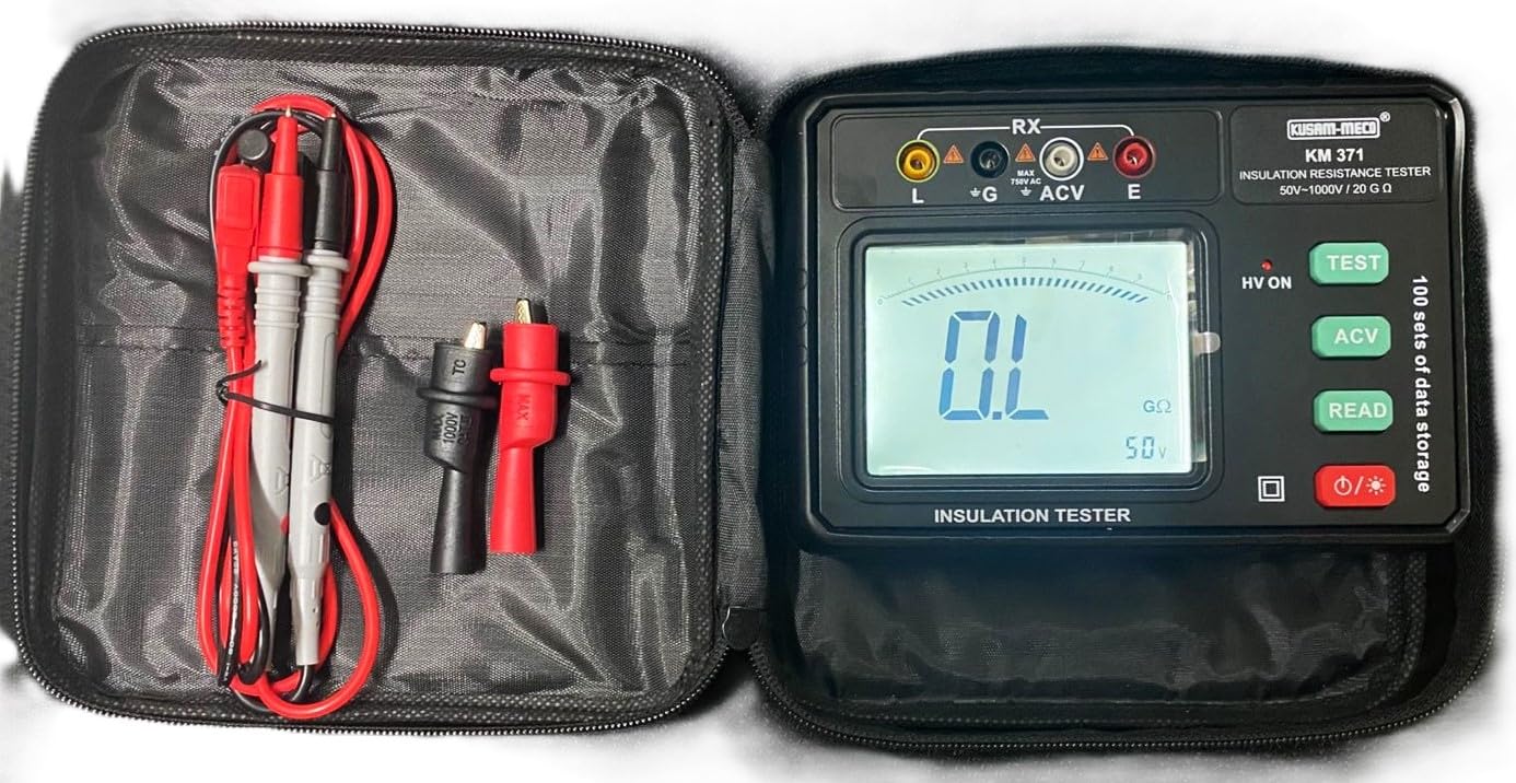 KUSAM-MECO KM-371 DIGITAL INSULATION RESISTANCE TESTER