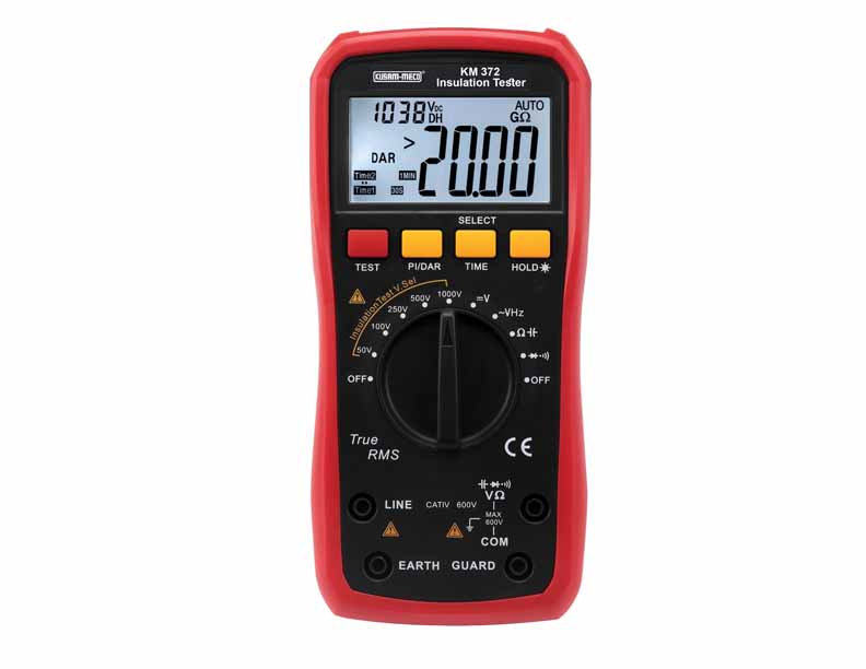 Kusam Meco KM -372 DIGITAL INSULATION RESISTANCE TESTER WITH PI & DAR MEASUREMENT