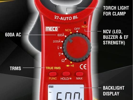 MECO 27-AUTO BL Auto ranging Digital Clamp meters