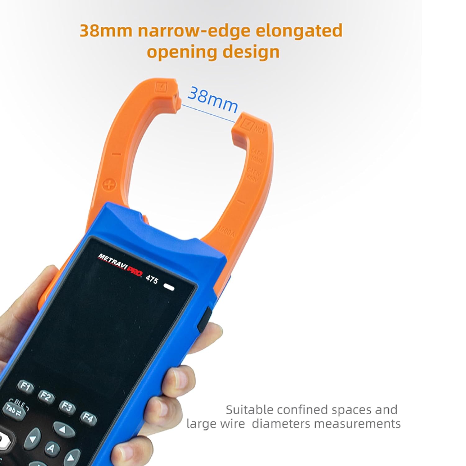 Metravi PRO 475 TRMS AC/DC Clamp Meter with Oscilloscope and Datalogger