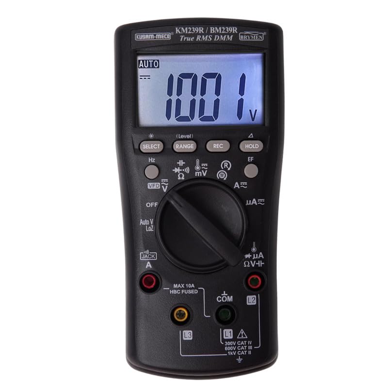 Kusam-meco KM 239R Digital Multimeter (Black 6000 Counts)