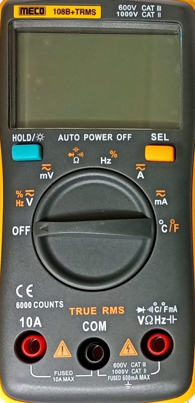 Meco 108B+TRMS 3-5|6 digit Digital Multimeter