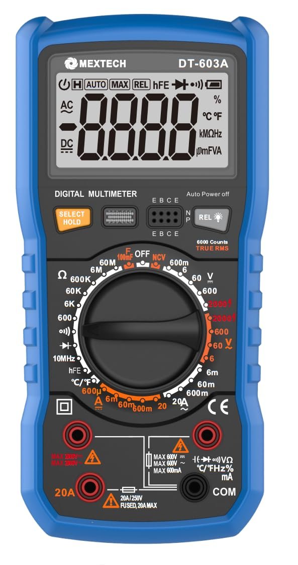 MEXTECH DT603A Digital True RMS Multimeter