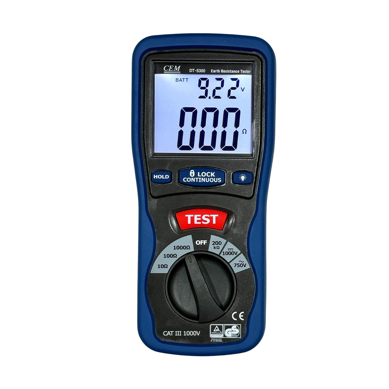 CEM DT-5300 Digital Earth Resistance Tester