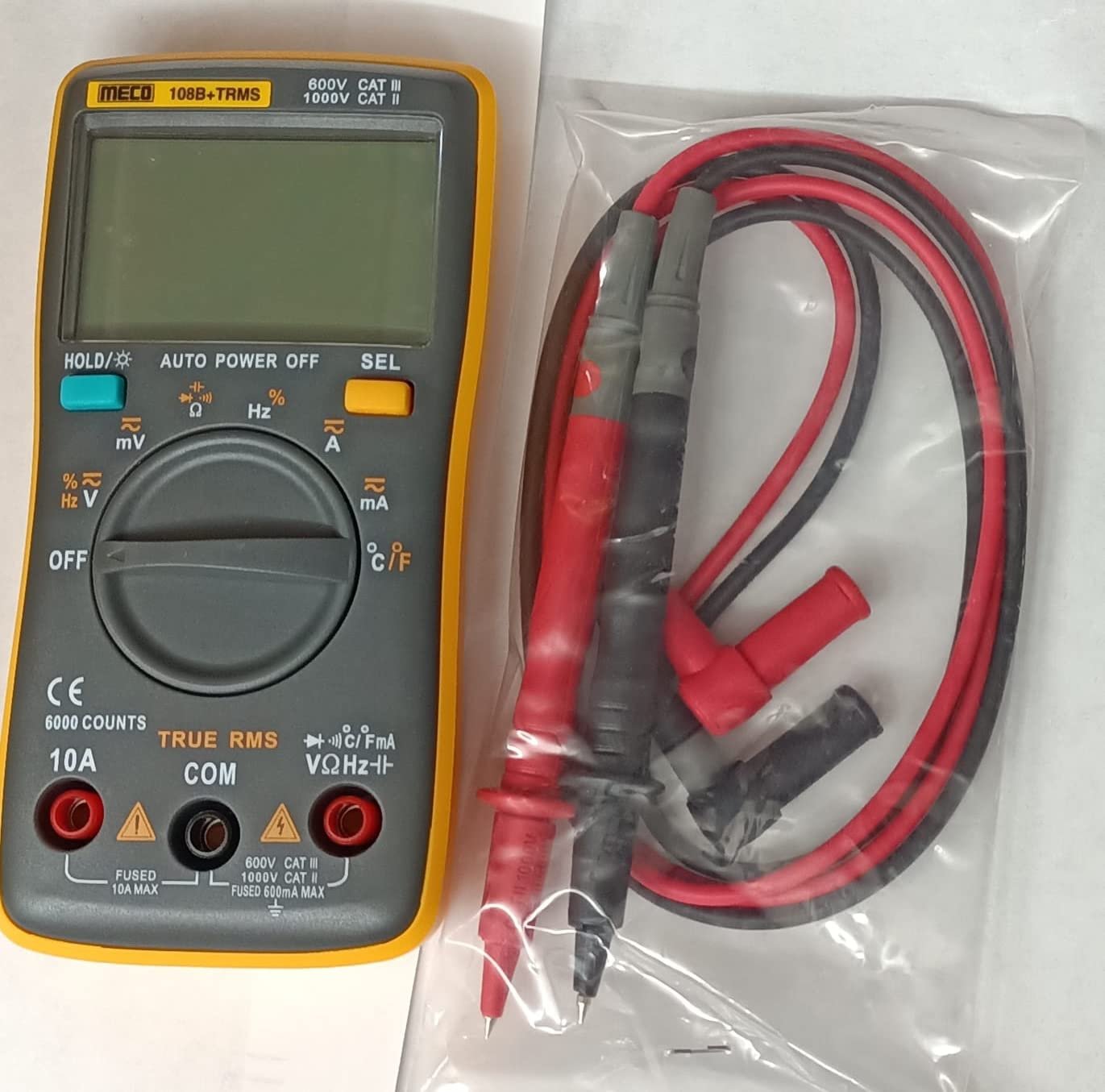 Meco 108B+TRMS 3-5|6 digit Digital Multimeter