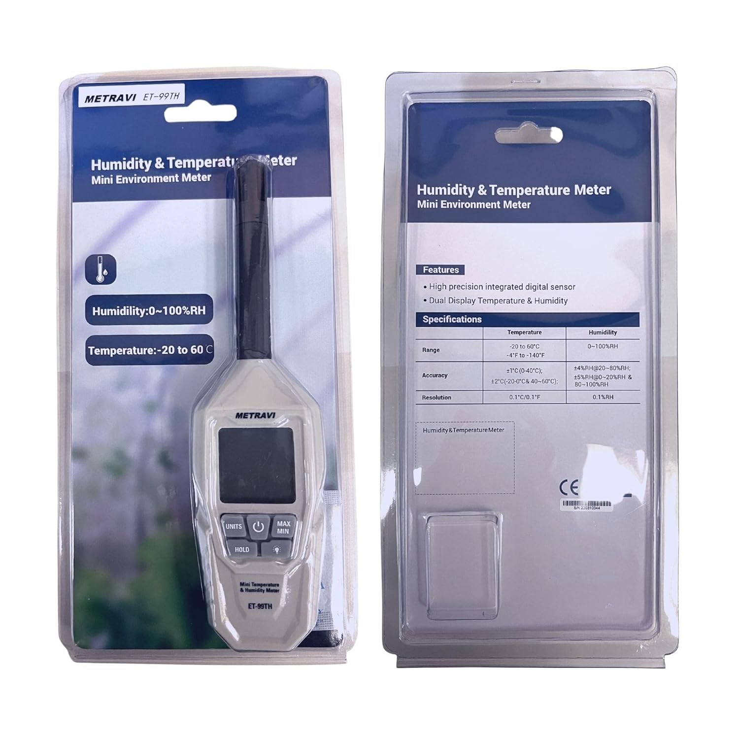 Metravi ET-99TH Temperature and Humidity Meter