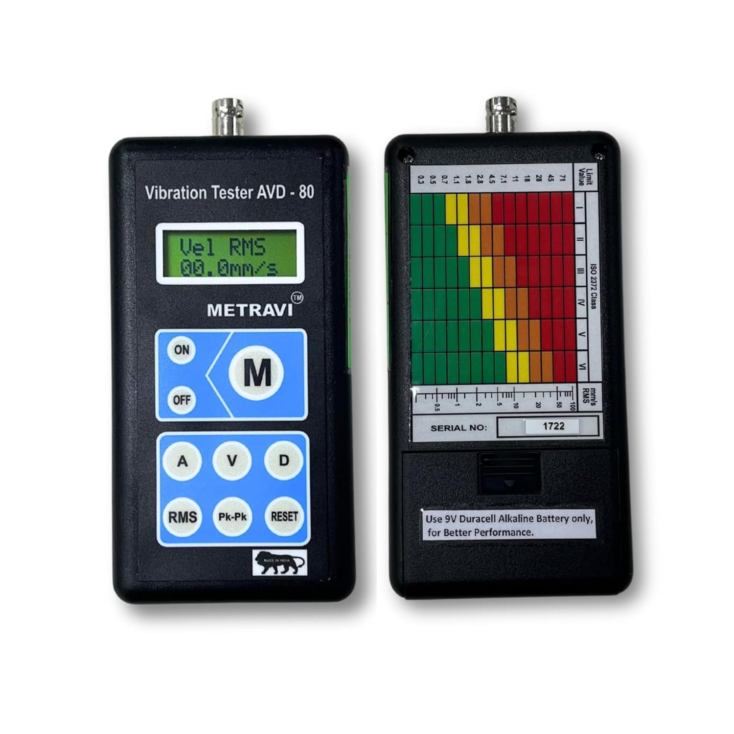 Metravi AVD-80 Portable Vibration Meter