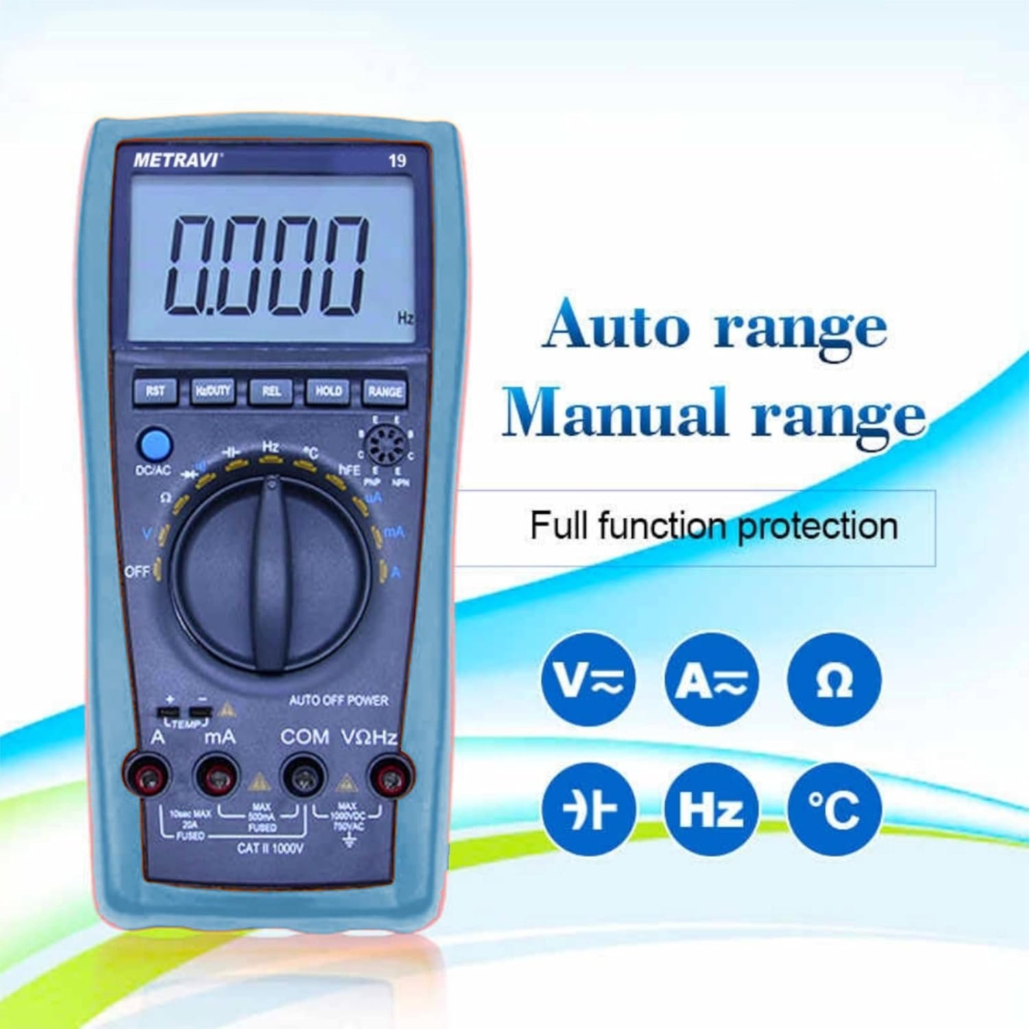 Metravi 19-Super Digital TRMS Multimeter