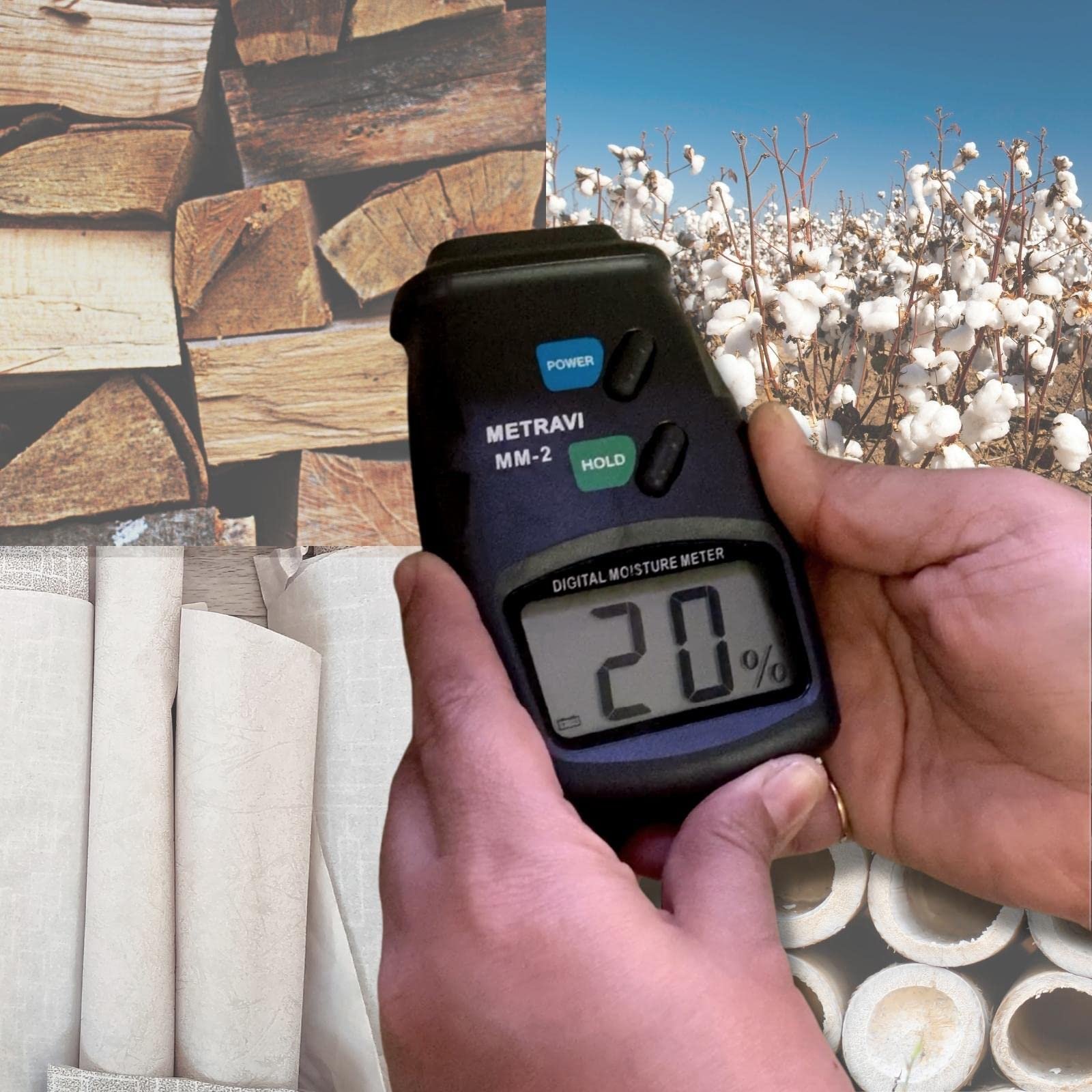 Metravi MM-2 Pin-Type Wood Moisture Meter