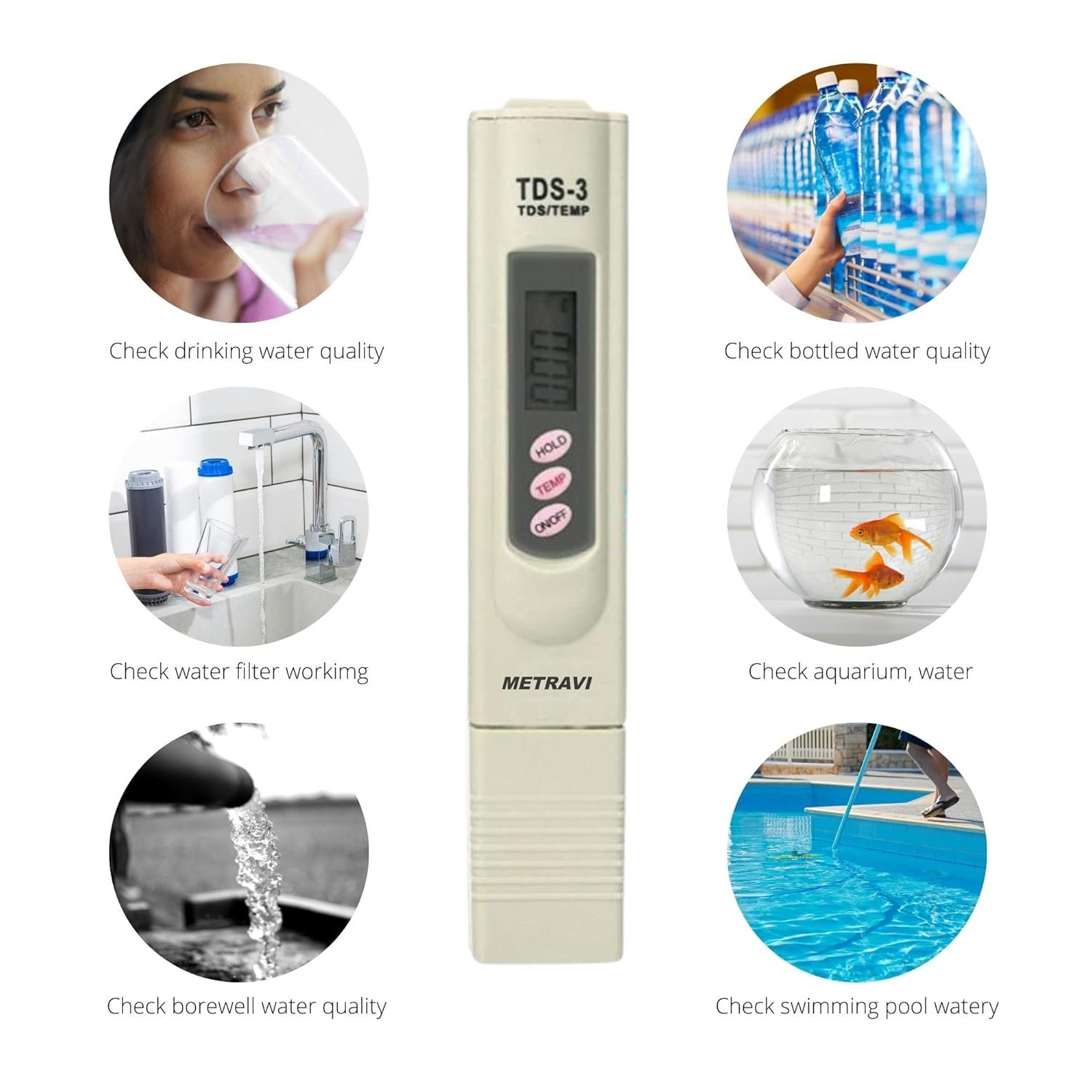 Metravi TDS-3 Digital TDS Meter