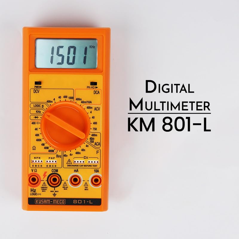 Kusam Meco 801-L 3 ¾ DIGIT 4000 Counts Large Display Digital Multimeter
