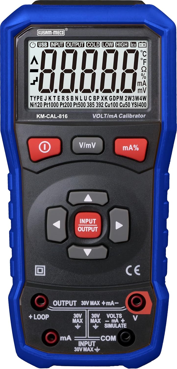 KUSAM-MECO KM CAL 816 -  VOLTAGE/mA SOURCE & MEASURE LOOP CALIBRATOR