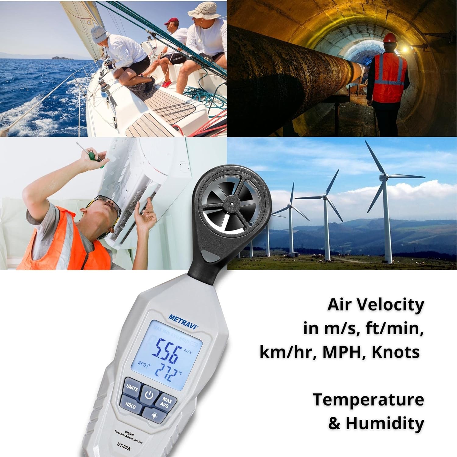 Metravi ET-99A Thermo Anemometer