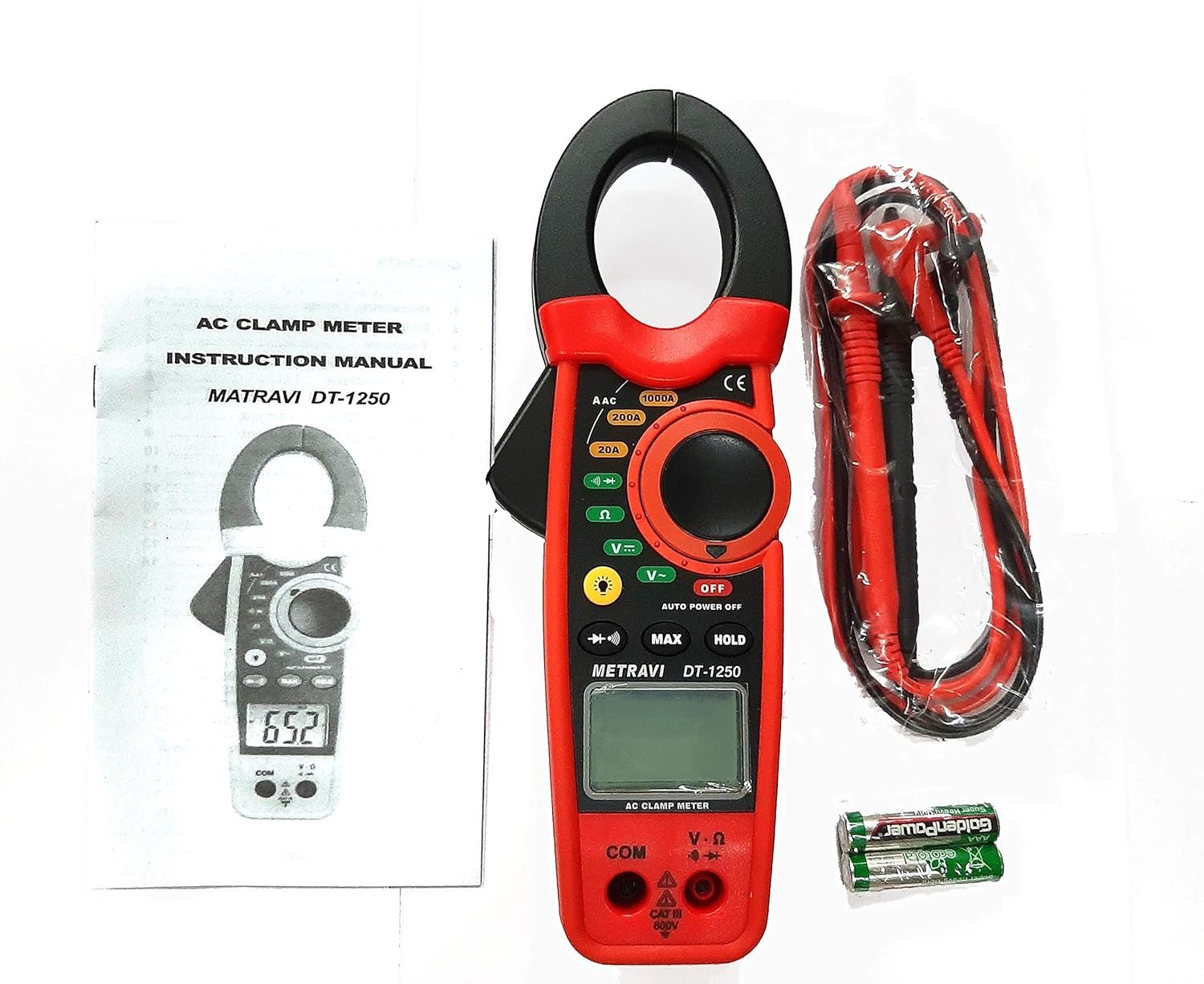 Metravi DT-1250 Digital AC Clamp Meter