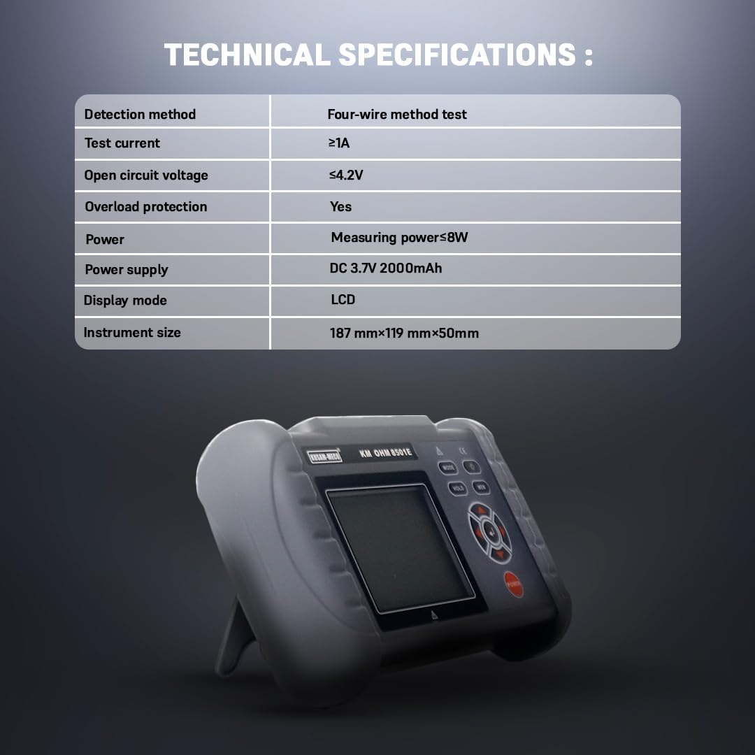 Kusam Meco-KM-OHM-8501E-Digital DC Micro Ohm Meter