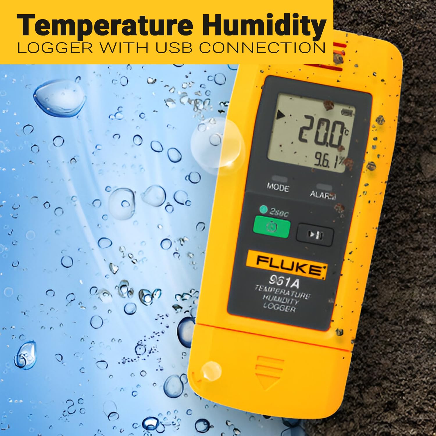 Fluke 961A Temperature Humidity Logger with USB Connection