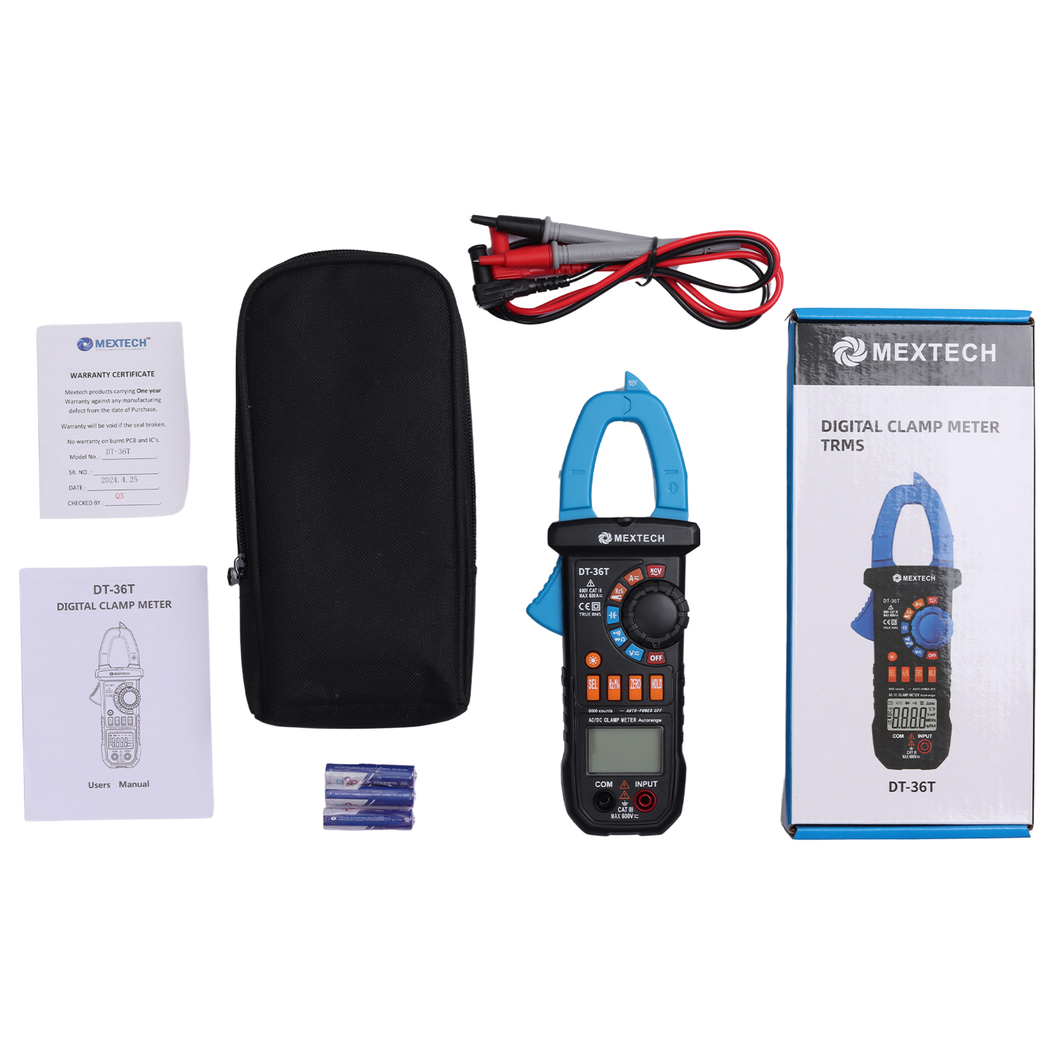 MEXTECH DT36T DIGITAL TRUE RMS AC|DC CLAMP METER