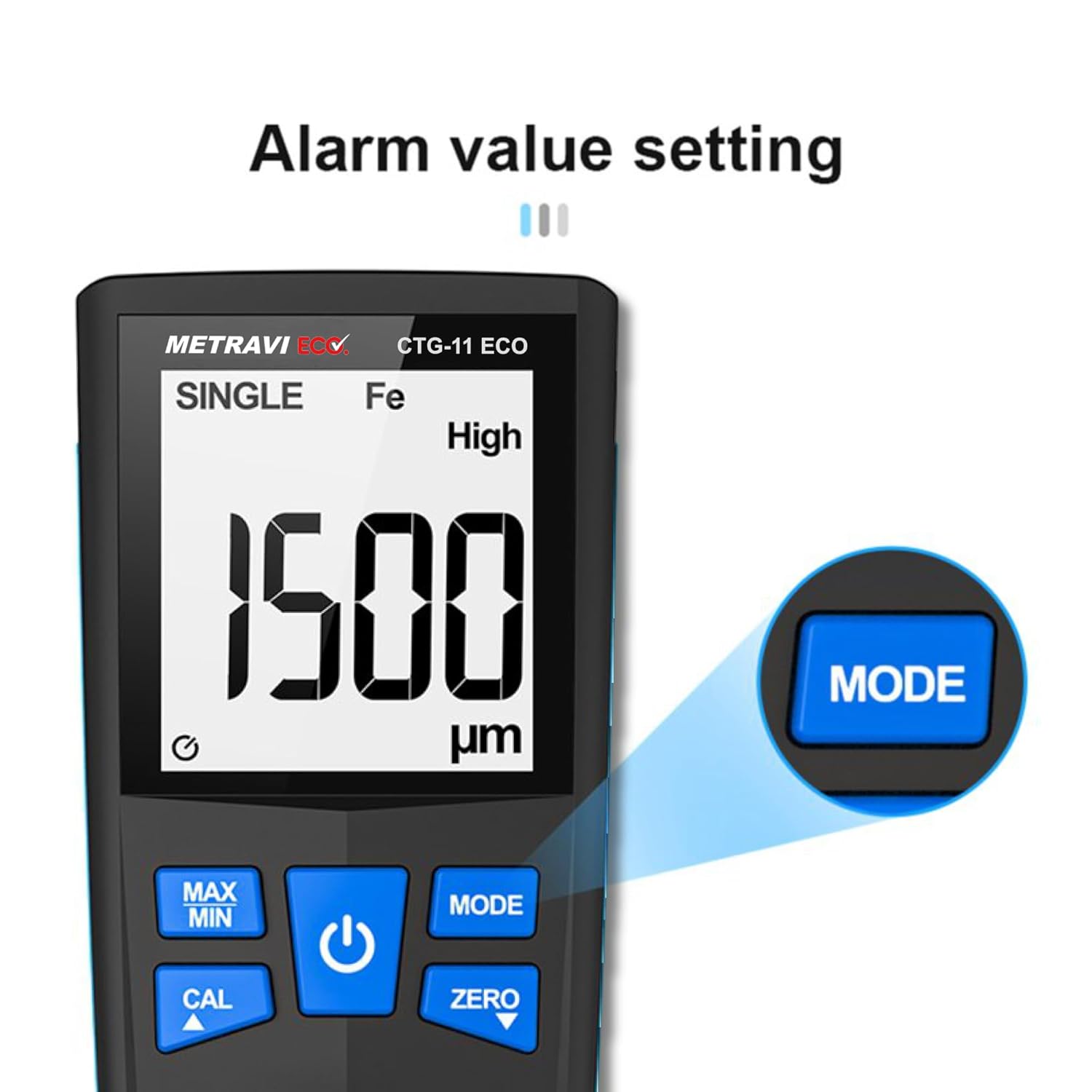 Metravi CTG-11 ECO Coating Thickness Gauge for up to 1500µm