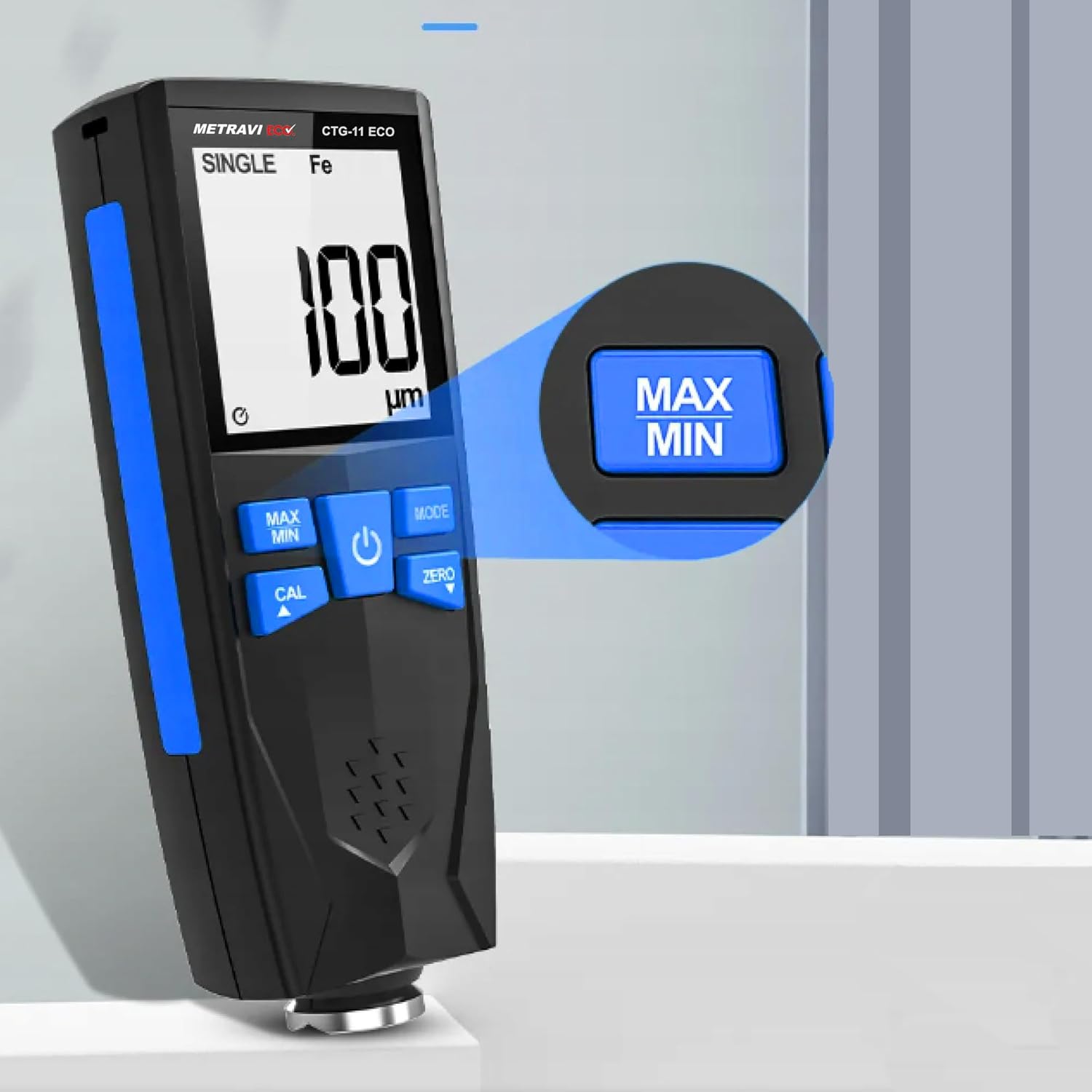 Metravi CTG-11 ECO Coating Thickness Gauge for up to 1500µm