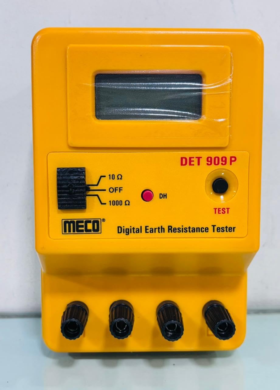 MECO DET 909 P Digital Earth Resistance Tester 10 Ohms & 1000 Ohms