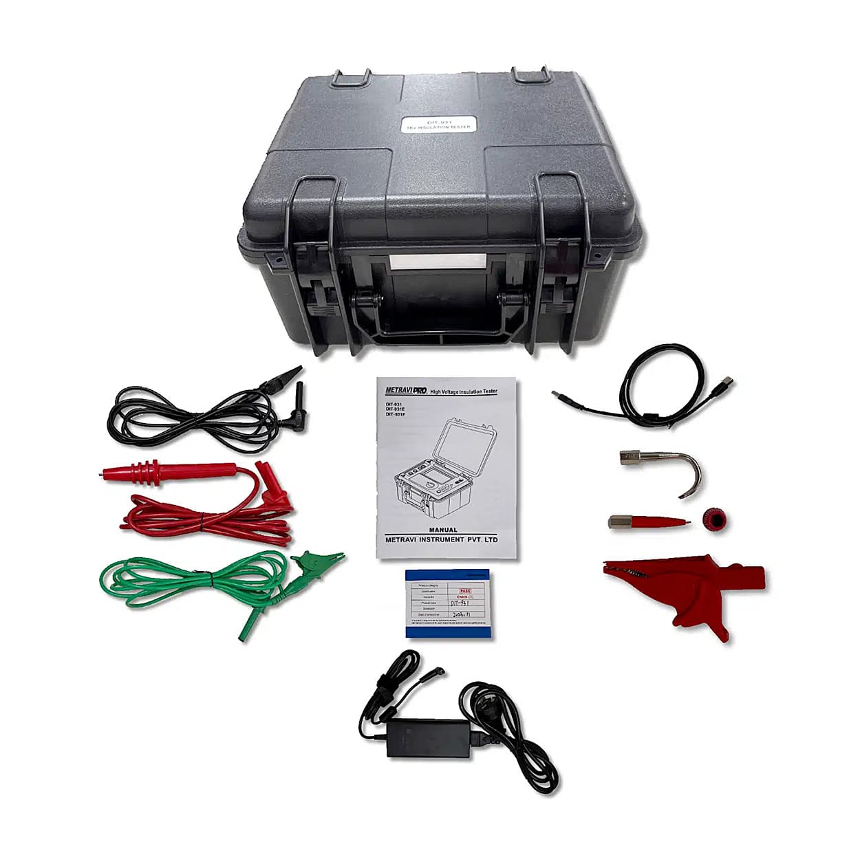 Metravi PRO DIT-931 5kV / 0.005M - 10T Ohms High Voltage Digital Insulation Tester