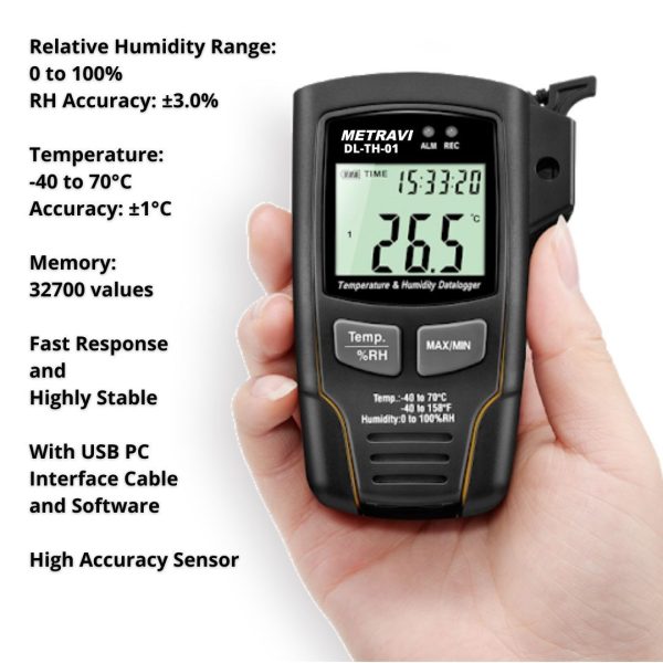 METRAVI DL-TH-01 Temperature and Humidity Data Logger