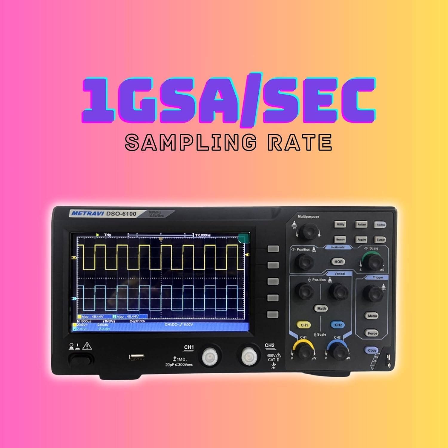 Metravi DSO-6050 Digital Storage Oscilloscope