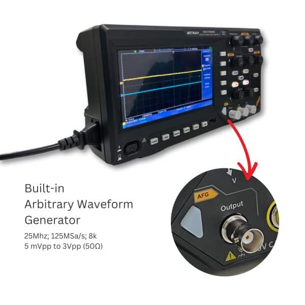 METRAVI DSO-6100AWG Digital Storage Oscilloscope with Arbitrary Waveform Generator