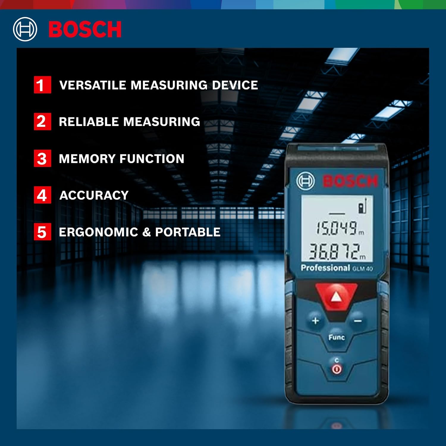 BOSCH GLM 40 Professional Laser Distance Measurer