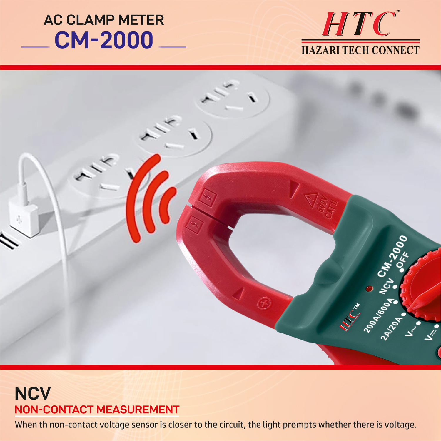 HTC CM-2000 AC DIGITAL CLAMP METER