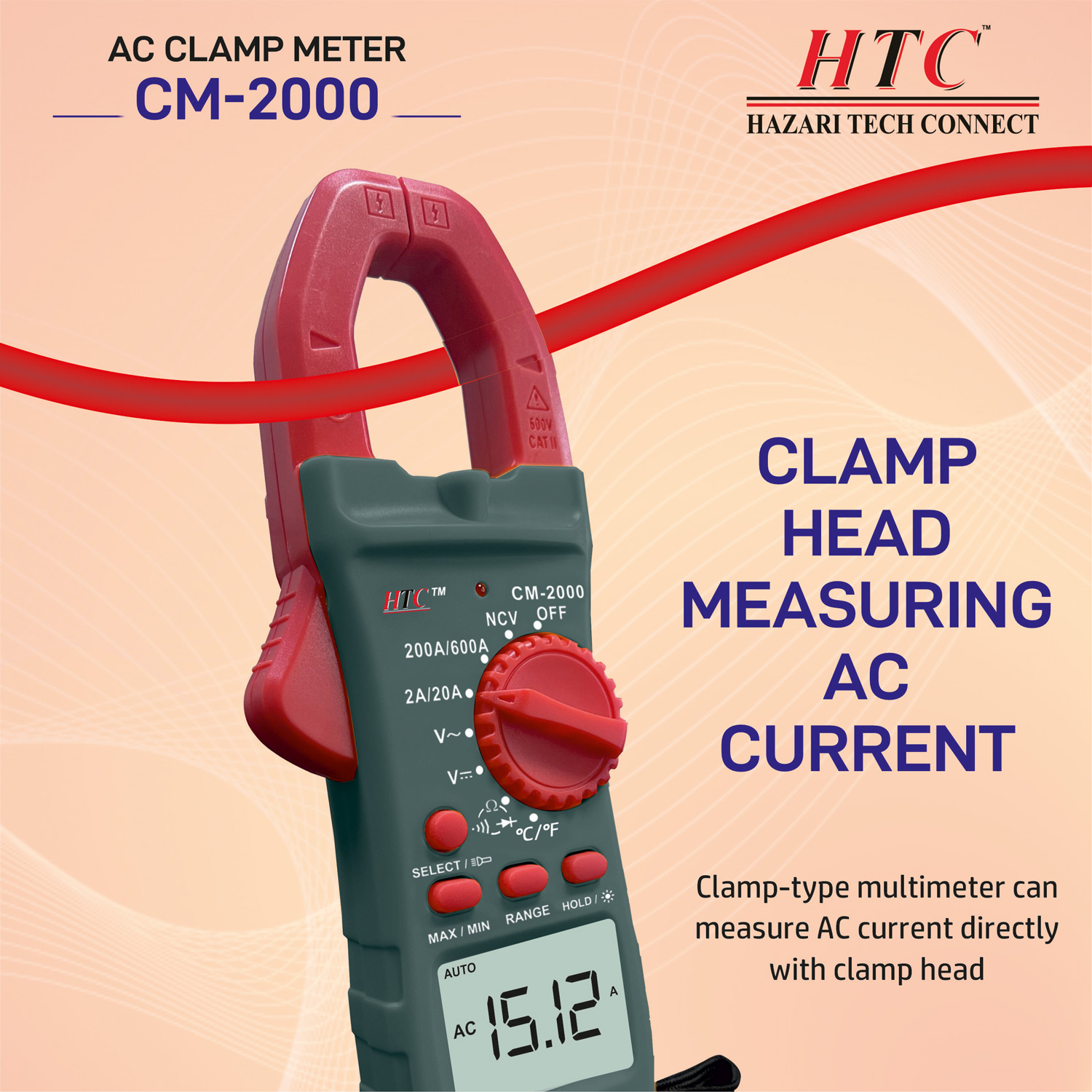 HTC CM-2000 AC DIGITAL CLAMP METER