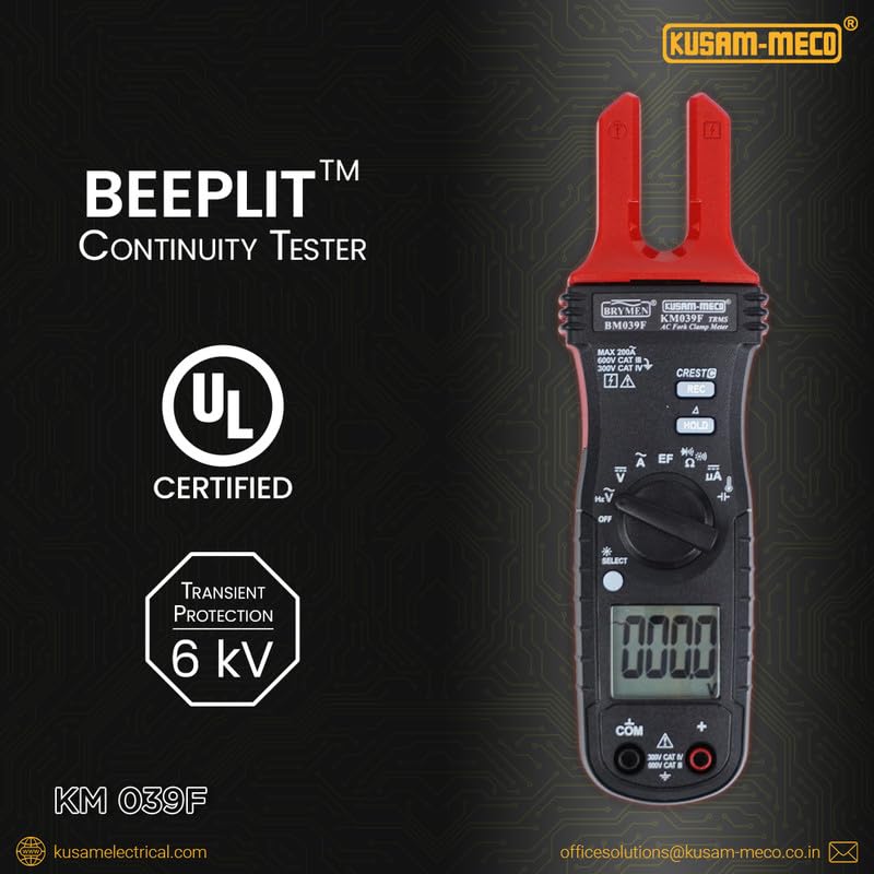 Kusam Meco KM 039F TRMS Digital Fork Clampmeter