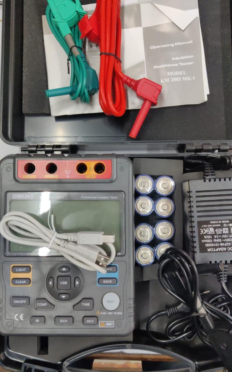 Kusum Meco KM 2804 IN Automatic High Voltage 10KV Digital Insulation Resistance Tester