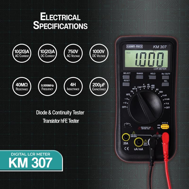 Kusam Meco KM 307 Digital Multimeter LCR Meter