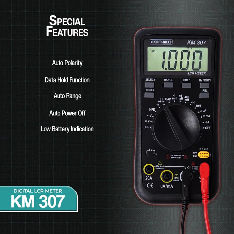 Kusam Meco KM 307 Digital Multimeter LCR Meter