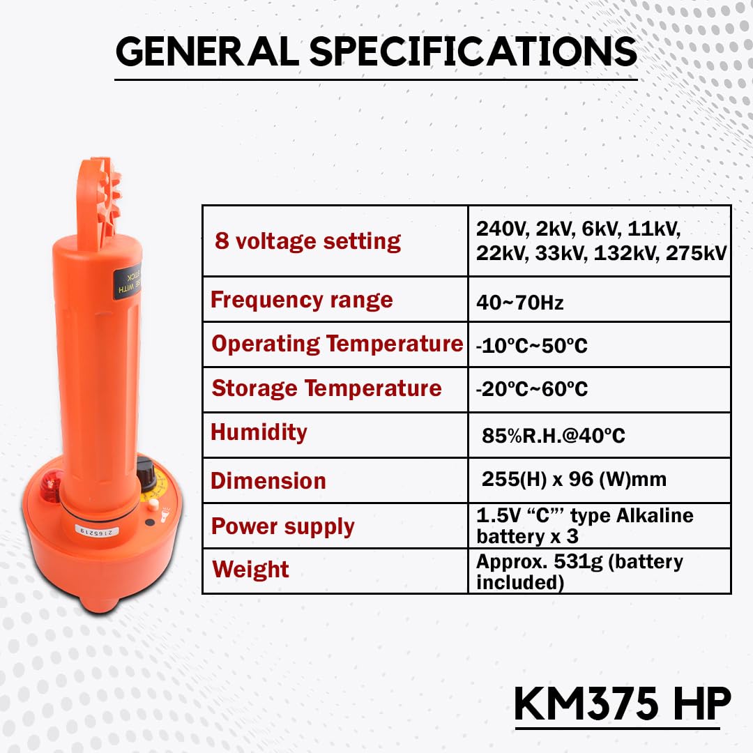 Kusam Meco KM 375 HP Non-contact High Voltage Detector