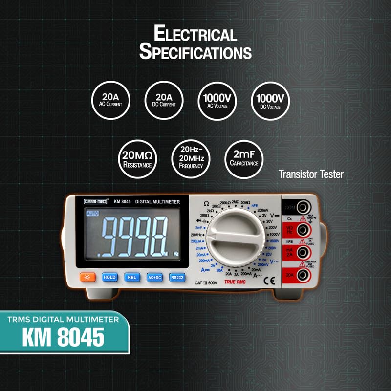 Kusam Meco KM 8045 4 1/2 Digit TRMS Bench type DMM