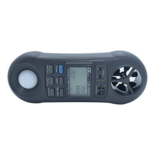 LUTRON LM-8000A Anemometer, Humidity Light Meter, Thermometer