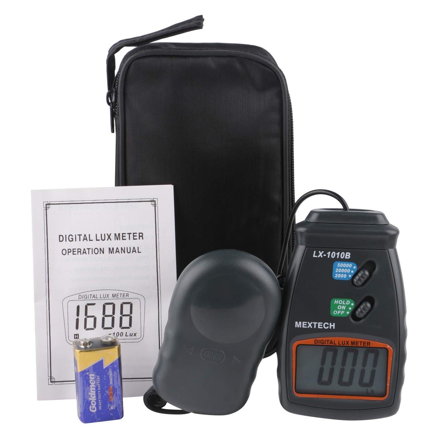 Digital Lux Meter LX-1010B | MEXTECH