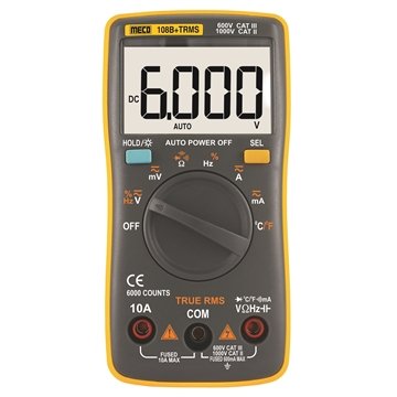 Meco 108B+TRMS 3-5|6 digit Digital Multimeter