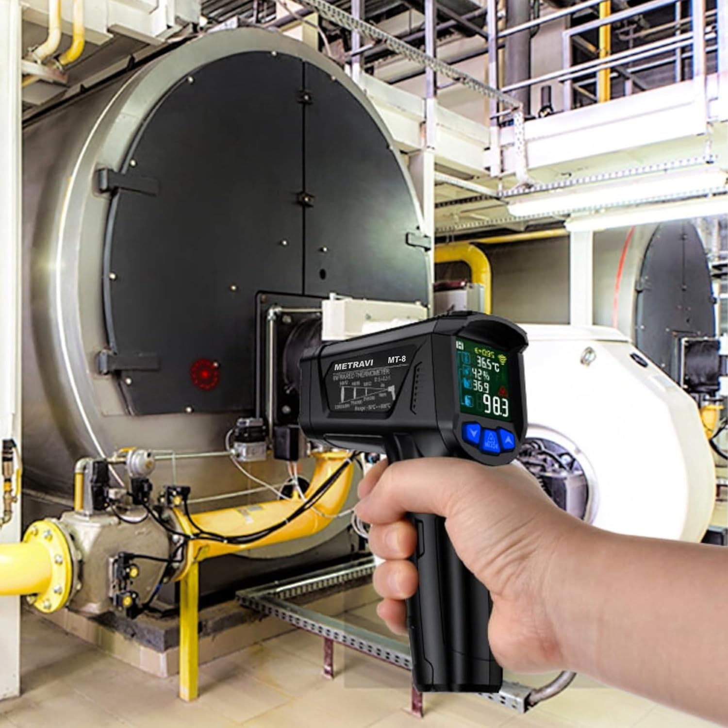 Metravi MT-8 2025 Model Industrial Non-contact Infrared Thermometer