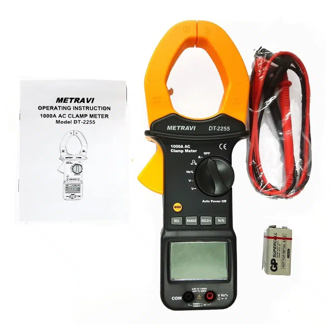Metravi DT-2255  Digital AC Clamp Meter